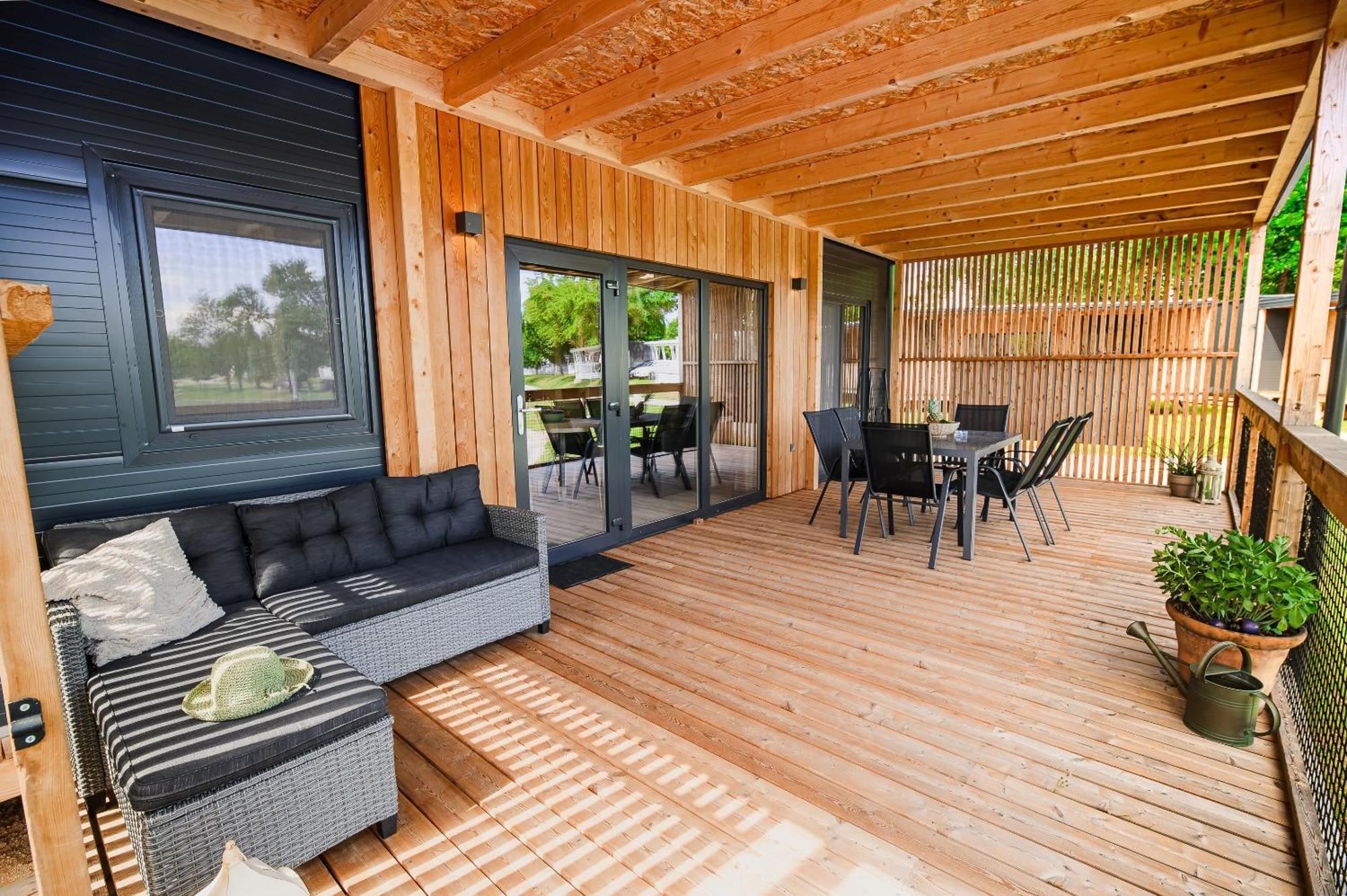 Premium Mobile Homes With Thermal Riviera Tickets Чатеж-об-Сави Экстерьер фото